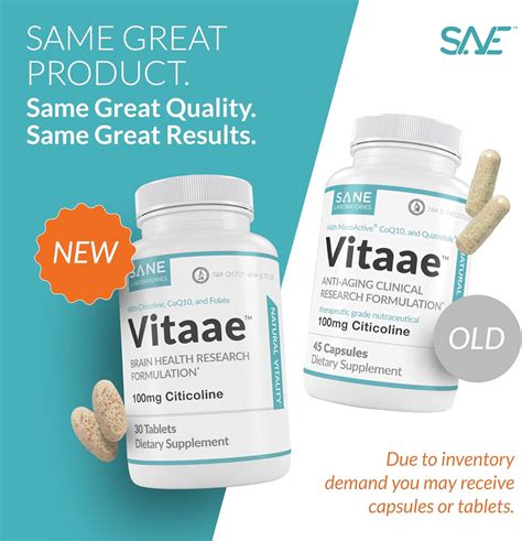 SANE Vitaae for Brain Health: Natural Ingredients